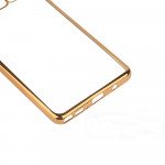 Wholesale Galaxy Note FE / Note Fan Edition / Note 7 Crystal Clear Electroplate Hybrid Soft Case (Champagne Gold)